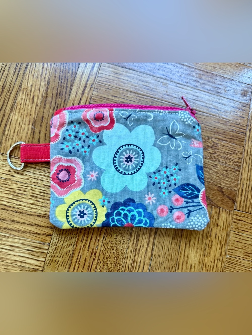 Handmade Floral Fabric Coin Purse